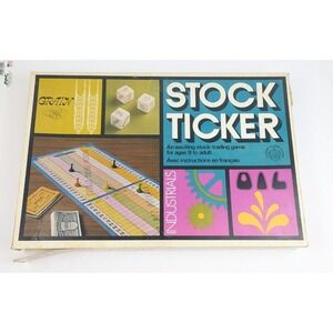 Stock Ticker Finance Board Game Copp‎ Clark Canada 1970s Vintage Complete